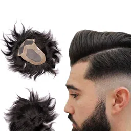 VIEWS Men Black Wavy Clip-In Locks Hair Extension-picture-38