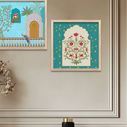 Kotart Blue & White Set of 2 Piece Wood Abstract Wall Paintings-picture-7