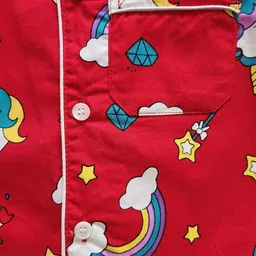 Freesia Array Unisex Kids Printed Night suit image 5