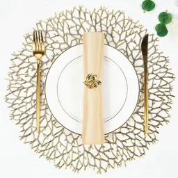 Dakshya Industries 2-Pcs Printed Round Table Placemats-49