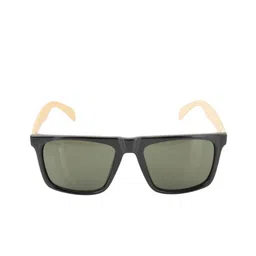 BAYBERRY Unisex Green Lens & Black Square Sunglasses with-17
