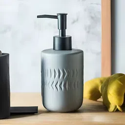 The Better Home Grey Textured Ceramic Matte Hand Dispenser 250 ml-image-36
