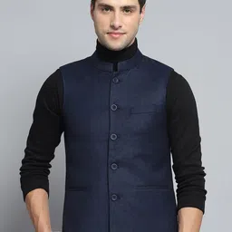 Monte Carlo Sleeveless Woven Nehru Jacket-picture-45