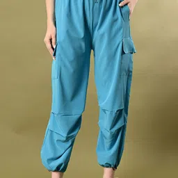 Funday Fashion Women Relaxed Fit Mid-Rise Cargos-image-35