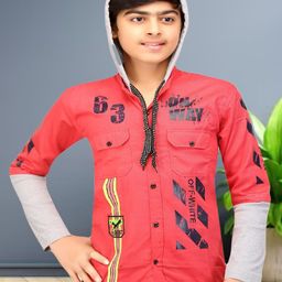 FASHION GRAB Boys Classic Opaque Printed Casual Shirt-image-23