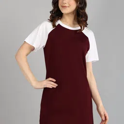 Adyavastram Women Colourblocked Pockets T-shirt-picture-5