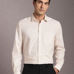 Louis Philippe Checked Pure Cotton Formal Shirt-image-51