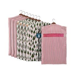 Aura Women 8 Pcs Mesh Cotton Hanging Saree Storage Covers-53