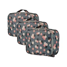 Aura Blue Set of 3 Regular Makeup Organiser Organisers-50