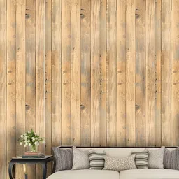 Asian royal Brown & Beige Striped Printed Waterproof Wallpaper-image-24