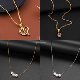 Boghra Sales Women Set Of 4 Gold-Plated German Silver Pearls Necklace-14