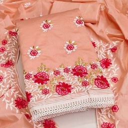 Rangtulika Ethnics Embroidered Unstitched Dress Material-picture-42