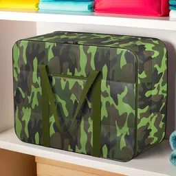 Kuber Industries Green & Black Printed Under Bed Storage Organisers-44