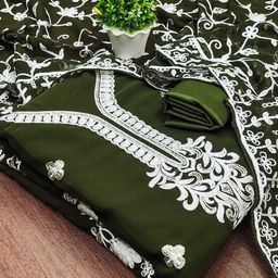 SAINOOR Embroidered Silk Georgette Unstitched Dress Material-picture-37