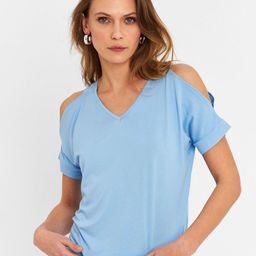 Cool & Sexy Cold-Shoulder Regular Top-image-90