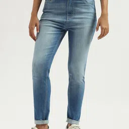 United Colors of Benetton Women Skinny Fit High-Rise Heavy Fade Jeans-picture-26