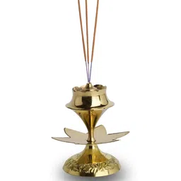 POSHIFY Brass Agarbathi Stand: Incense Stick Holder for Puja Room, Home Decor-picture-26