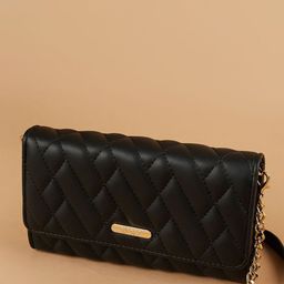 Ginger by Lifestyle Women Solid Structured Quilted Sling Bag-31