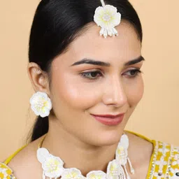 Tipsy closet Women White Jewellery Set-image-78