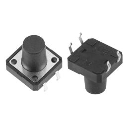 4-Pins DIP Momentary Square Tactile Push Button Switch 5 Pieces - 12x12x12mm image 5