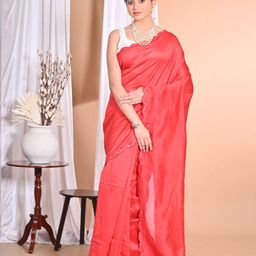Morchari Mirror Work Pure Silk Saree-image-90