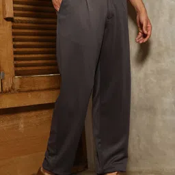 Campus Sutra Men Solid Relaxed Fit Comfort Trousers-image-39