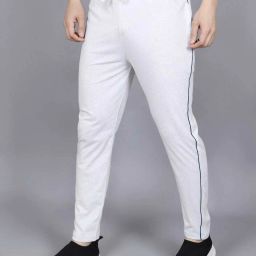 Men Striped Grey Track Pants-image-98
