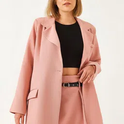 BIANCO LUCCI Pure Cotton Blazer With Skirt Co-Ords-picture-13