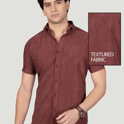ALMATY Men Comfort Slim Fit Opaque Casual Shirt-image-61
