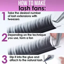 STACY LASH 20-Rows Individual False Eyelash Extensions - Curl J image 4