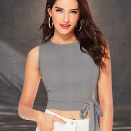 DressBerry Women Solid Crop Top-image-27