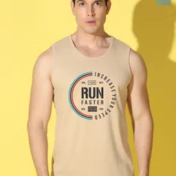 WOOSTRO Pack Of 2 Printed Super Combed Cotton Gym Vests VWS26(RUN RUST)(HARD LGTGREEN)-image-71