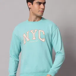 Obaan Men Typography Printed Pullover Sweatshirt-image-99