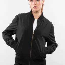LOVE PANGOLIN Women Lightweight Bomber with Patchwork Jacket-picture-40