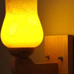1ST TIME Yellow & Pink Printed Glass Frutum Shaped Wall Lamp-picture-11
