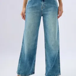 SPYKAR Women Cotton Wide Leg Jeans-picture-49