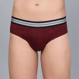 Mast & Harbour Ultra-Soft & Breathable Basic Brief -MnH_003_BRF_MRN/GB/_1PC-picture-26