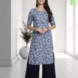 HERE&NOW Selection Of 2 Printed Straight Kurtas-image-67