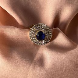 Niska Cubic Zirconia Stone Studded Round Shaped Finger Ring-image-36