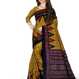 TITHI SAREES Ethnic Motifs Pure Cotton Saree-image-17