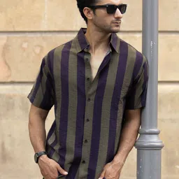 Powerlook Vertical Striped Lightweight Shirt-image-63