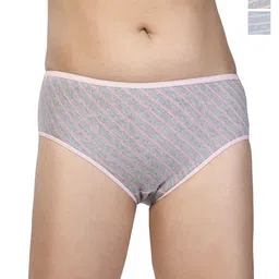 CHIC Pack Of 3 Striped Pure Cotton Basic Briefs-picture-22