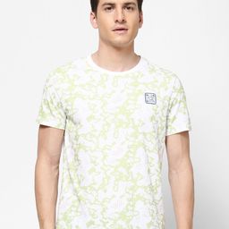 Wrangler Men White & Yellow Printed T-shirt-image-18