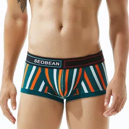 PANTEAZY Striped Printed Stretchable Trunk image 1