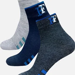 StyFun Unisex Pack Of 3 Striped Ankle Length Socks-22