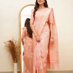 AMRUTKALA SAREES Woven Design Zari Saree-image-66