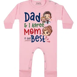 Arvesa Daddy & I Agree Mommy Is Best Printed Bodysuit-37