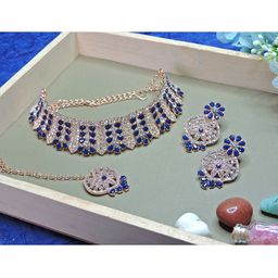 Anouk Rose Gold-Plated Stones Studded JewellerySet-image-78