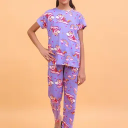 Ninos Dreams Girls Printed Night suit-picture-29