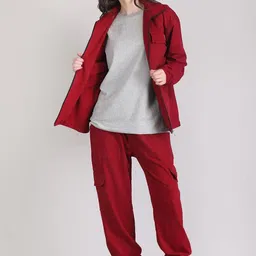 Raxedo Oversized Pure Cotton Top and Joggers With Baggy Shacket-picture-49